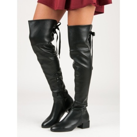 Crne mušketirske čizme crna 2