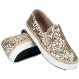 J. Star Modne ženske tenisice žuta boja 2