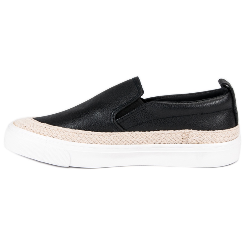 J. Star Espadrile Slipony crno 1