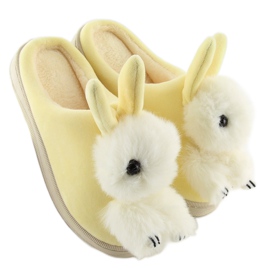 Žute ženske papuče DD90 bež žuta boja 1