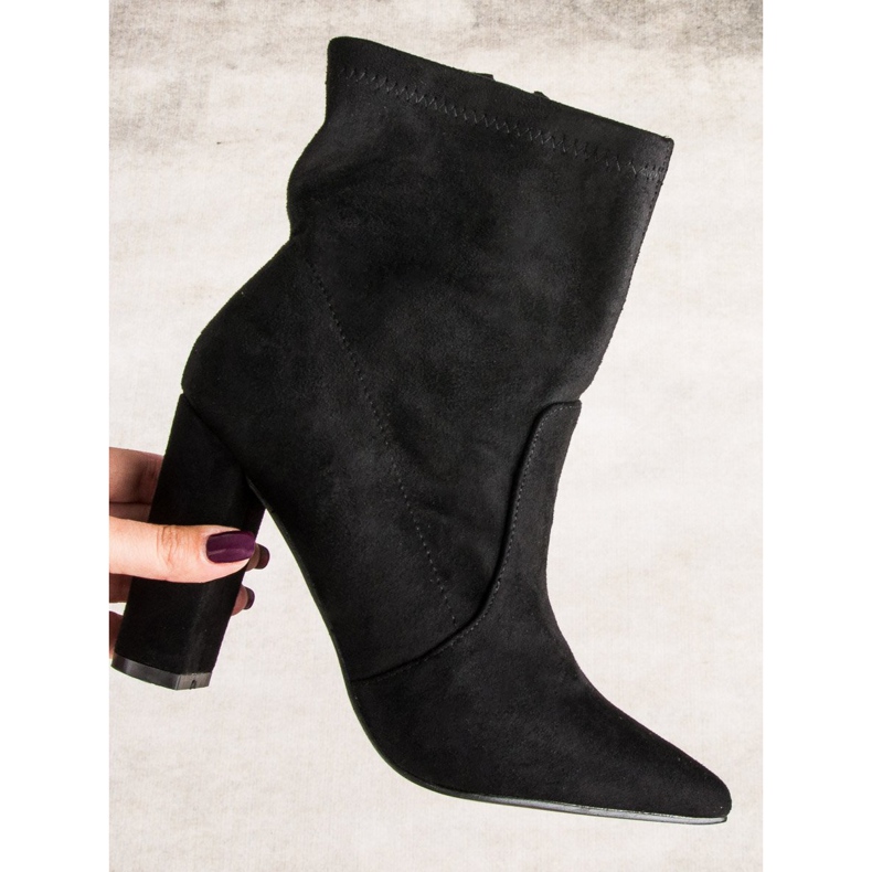 Seastar Crne čizme do gležnjača od antilopa crna 1