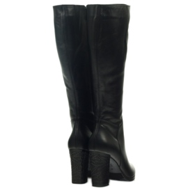 Crne čizme Espinto 185 na postu crna 5