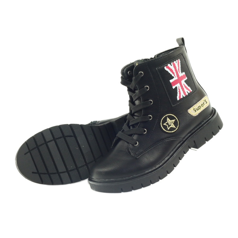 American Club Zimske čizme američkih super radnika crna žuta boja crvena 5