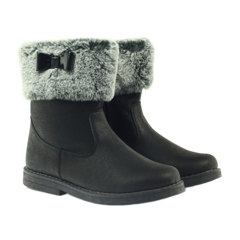 American Club Zimske čizme američke visoke čizme s krznom crna 4