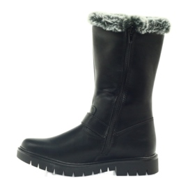 American Club Crne duge čizme s krznom crno 1