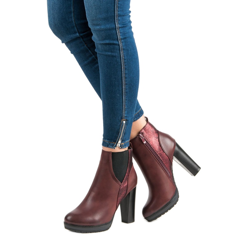 Erynn Seksi bordo čizme crvena 1