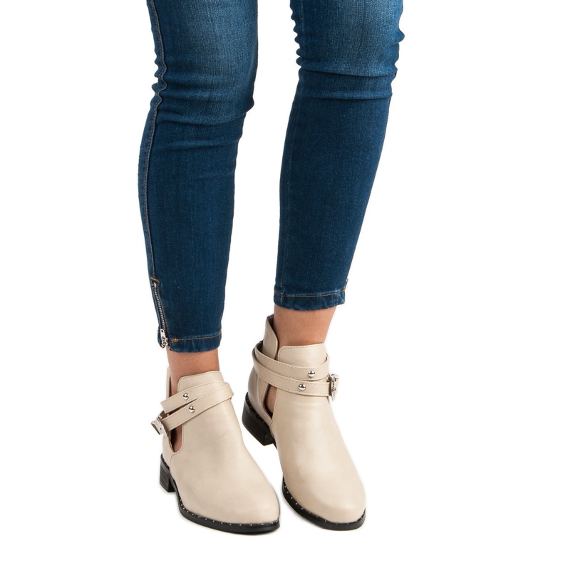 Modne čizme bež boje 1