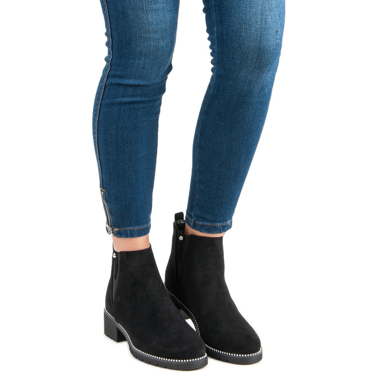 Vices Suede Chelsea čizme poroci crno 1