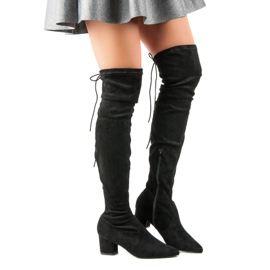 Vices Crne čizme za bedra In Spitz crna 1