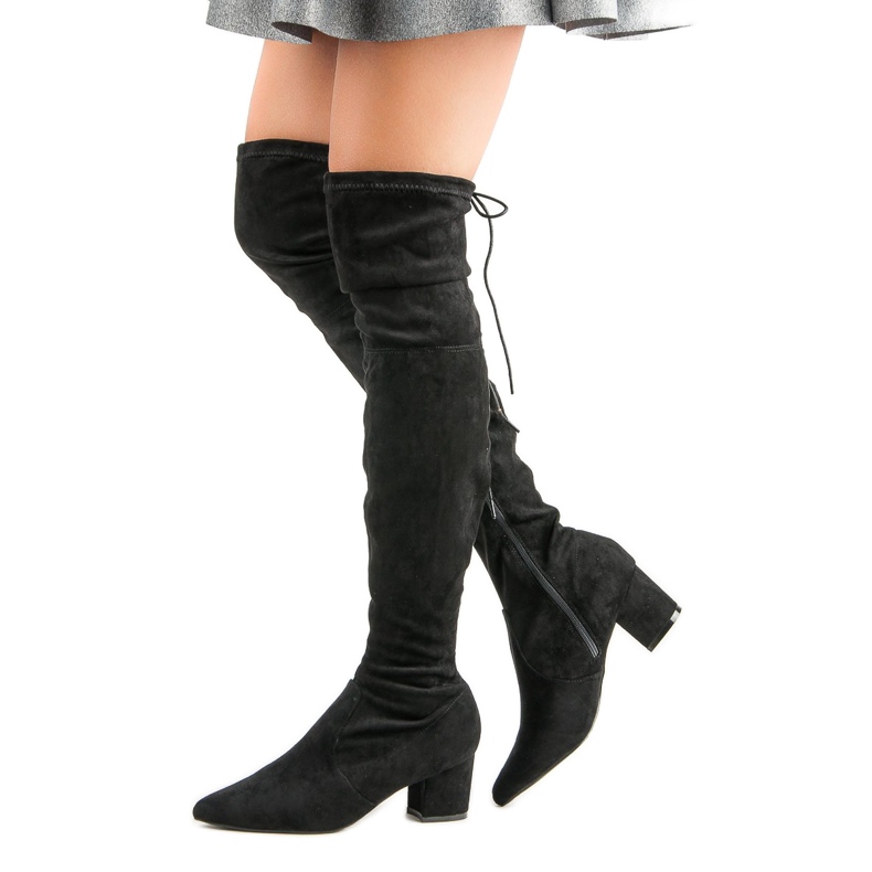 Vices Crne čizme za bedra In Spitz crna 2