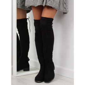 Crne čizme od antilopa NS020P crne crna 2