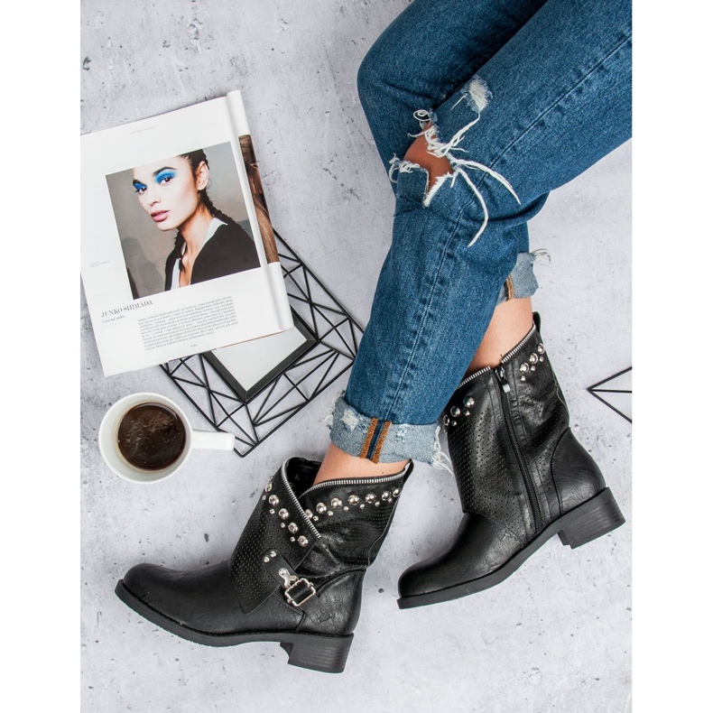 SDS Elegantne čizme za bicikle crno 2