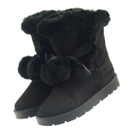 Crni Emusy Mukluki s pompom crna 3