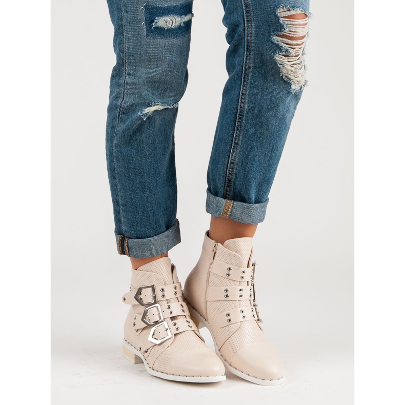 SDS Ženske rock čizme smeđa 1