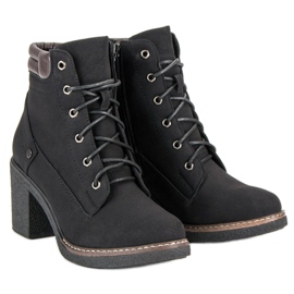 Sweet Shoes Jesenje čizme na vezanje crno 2