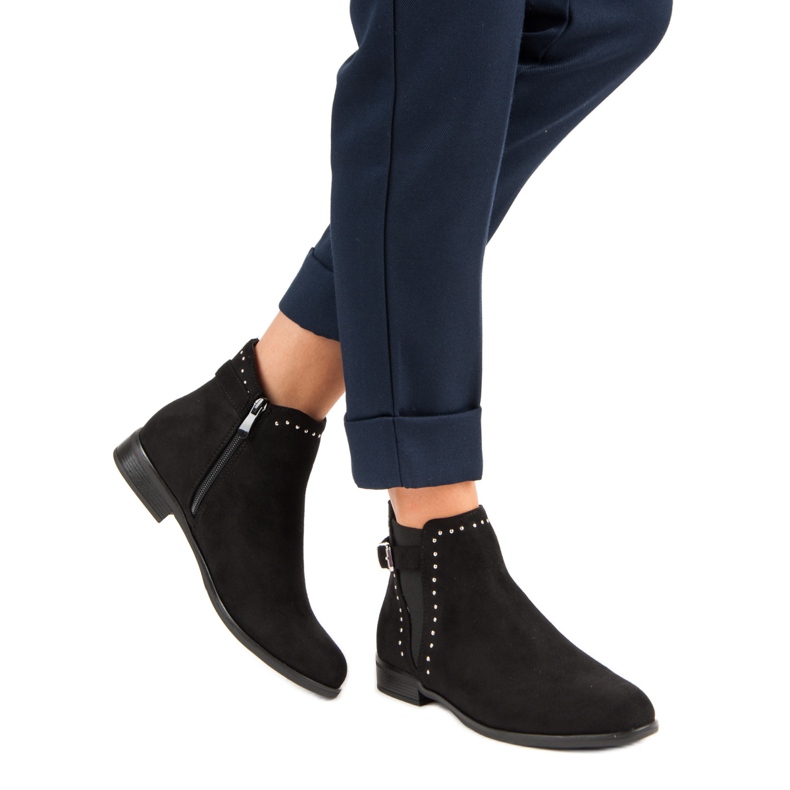 Super Me Niske jesenske čizme crno 1