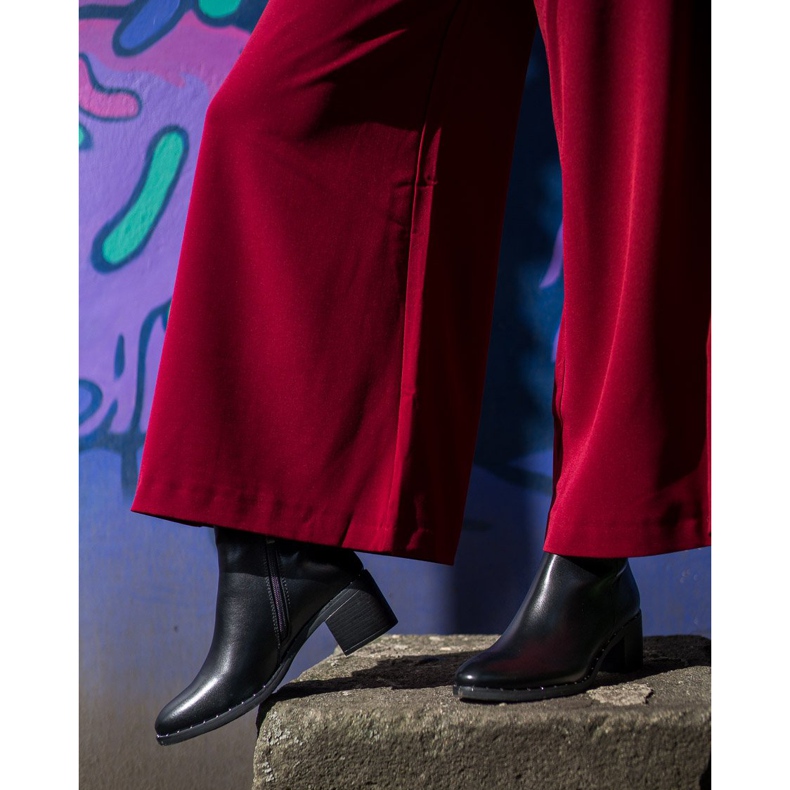 Seastar Elegantne crne čizme crna 1