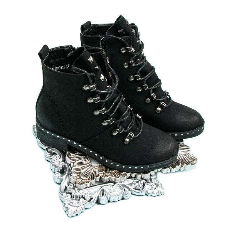 VINCEZA vezane radnike crno 1