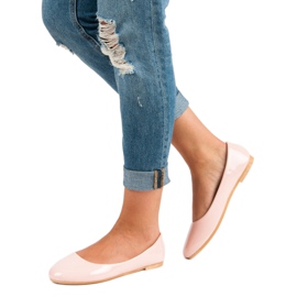 Top Shoes Lakirane balerine ružičasta 1