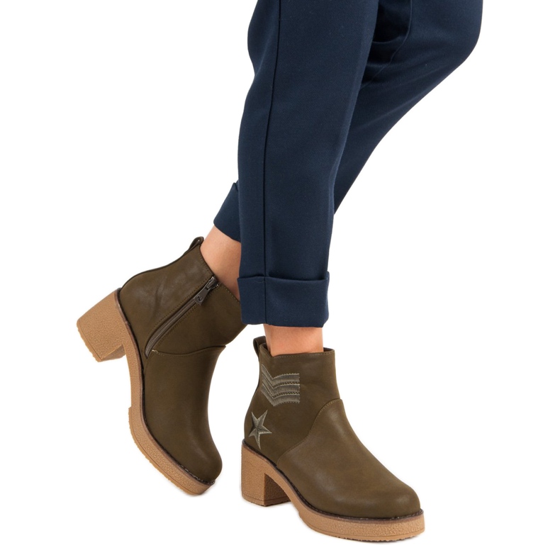 Kylie Vojne ženske čizme zelena 1