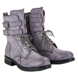 Super Me Udobne čizme plava 1