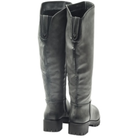 M.Daszyński Čizme s debelim dnom Daszyński MR1813 siva 4