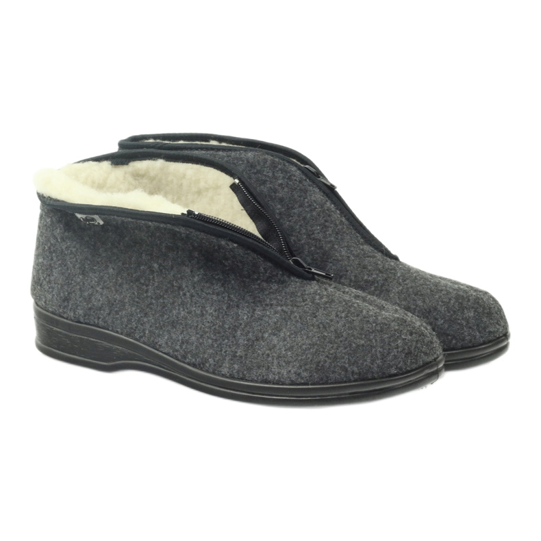 Befado muške cipele tople papuče 100M047 siva 3