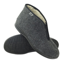 Befado muške cipele tople papuče 100M047 siva 2