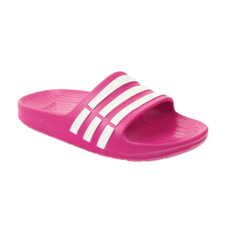 Adidas papuče Duramo Slide K Jr G06797 bijela ružičasta 1