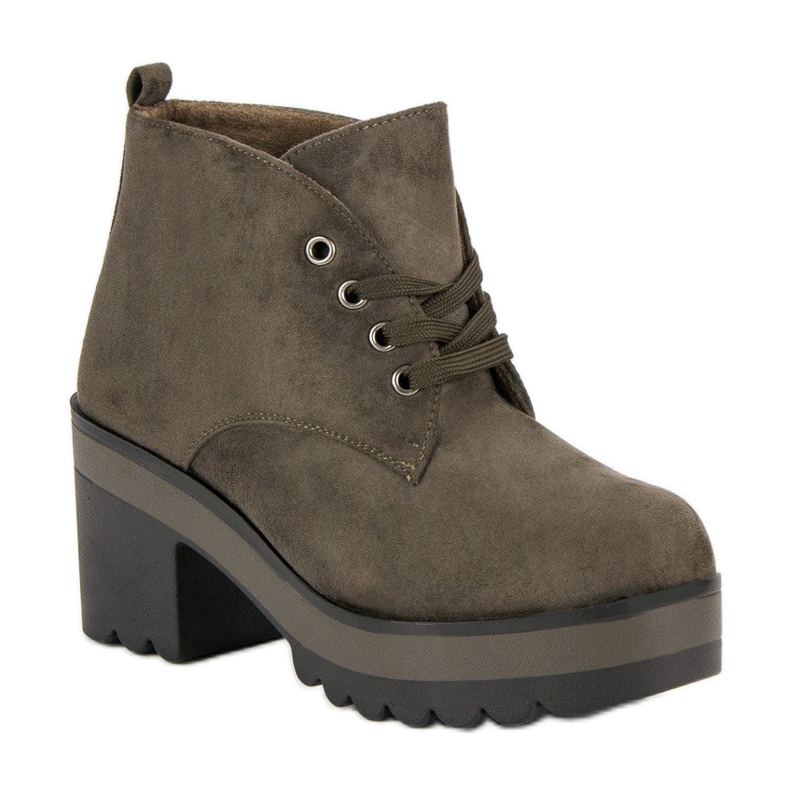 Lagane čizme s visokim potpeticama zelena 1