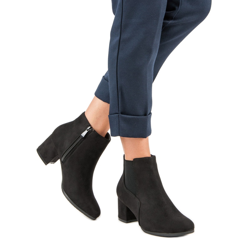 Nio Nio Crne čizme Chelsea od antilopa crna 1