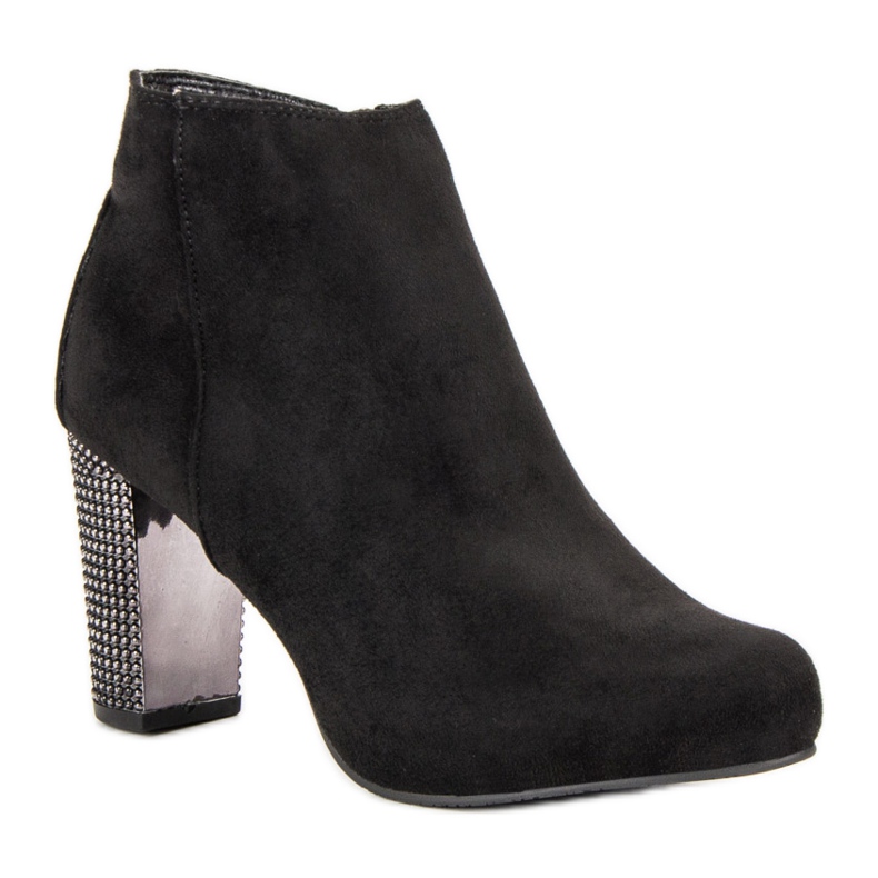 Elegantne čizme na post crna 2