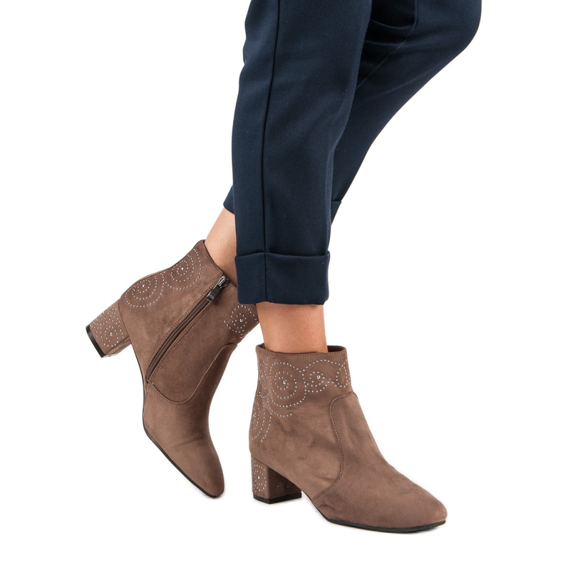 Elegantne čizme od antilopa smeđa 1