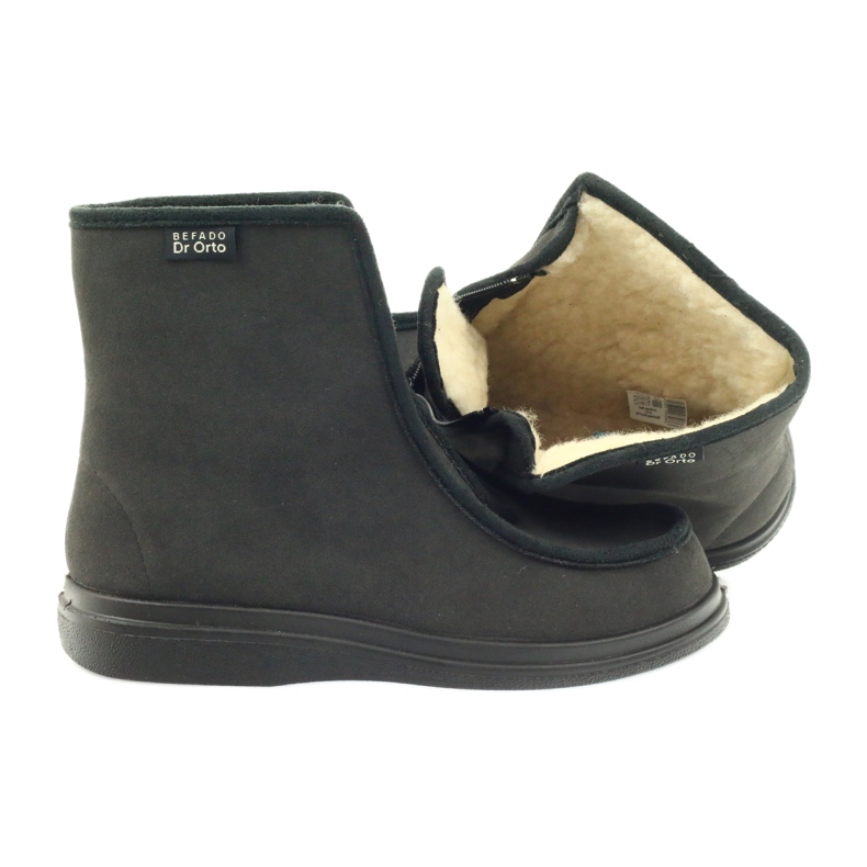 Befado cipele za zdravlje, tople papuče Dr.Orto 996M008 siva 3