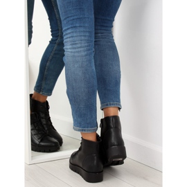 Crne čizme na vezanje 6707-1 crne crna 2