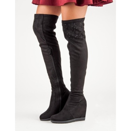 Kayla Čizme na klin crna 1