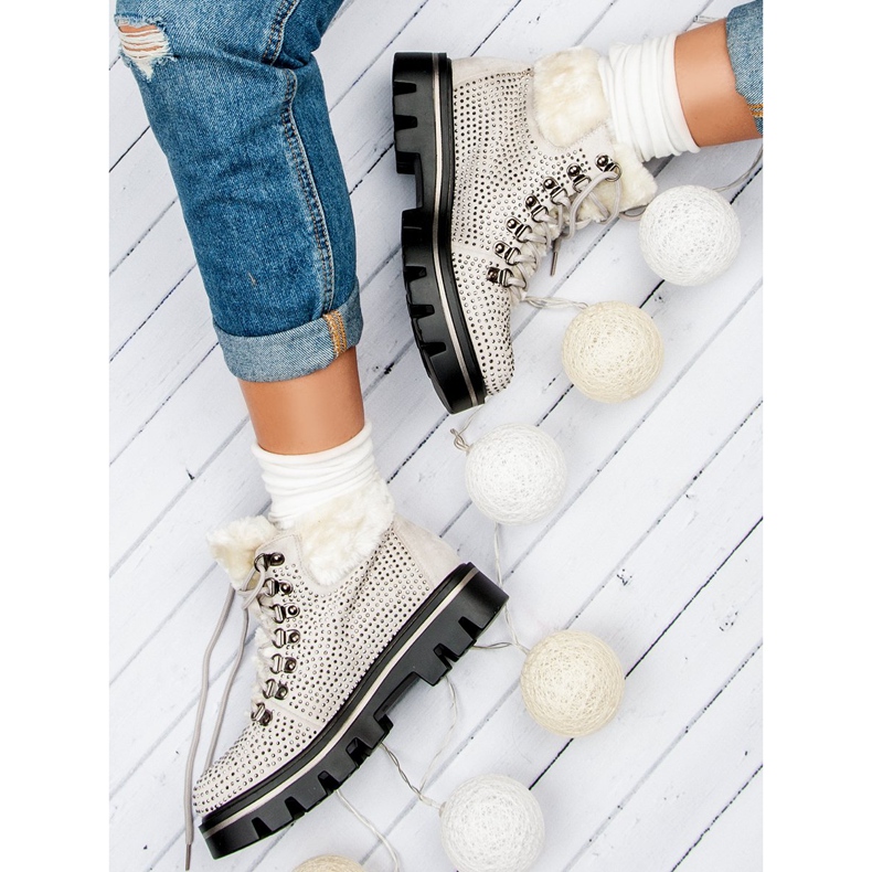 Kylie Elegantne čizme sa zaštitnikom smeđa 1