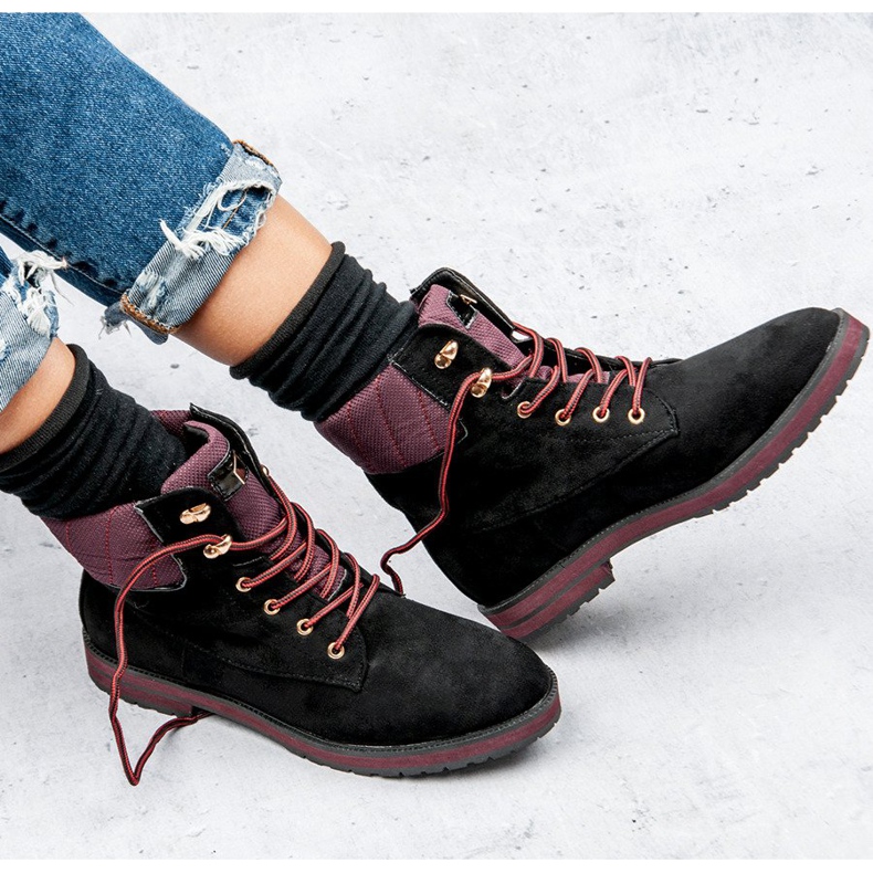 Ideal Shoes Crne zamke crna 1