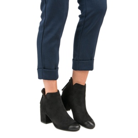 Vinceza Čizme na visoku petu od antilopa iz VINCEZE crno 2