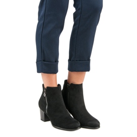 VINCEZA čizme od antilopa crna 2