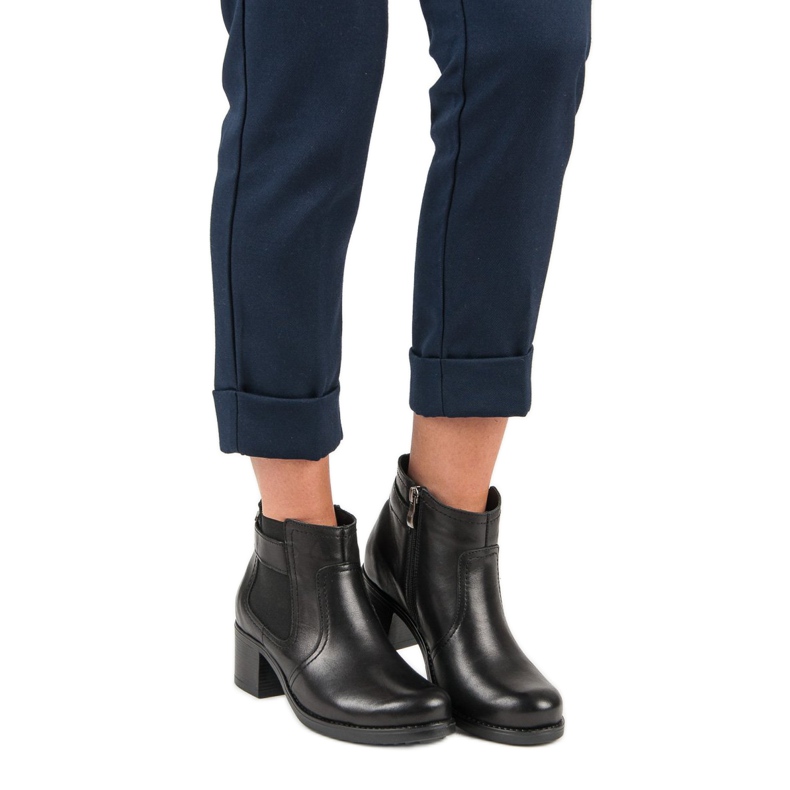 VINCEZA kožne čizme Chelsea crna 2