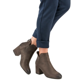 Vinceza Čizme na visoku petu od antilopa iz VINCEZE zelena 2