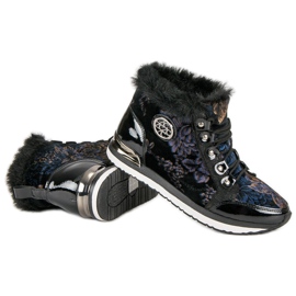 Aclys Modne vezane tenisice crna višebojan 2