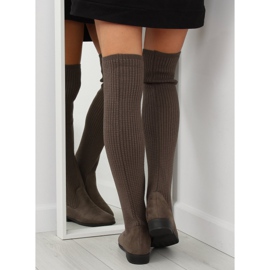 Smeđe mušketirske čizme BM102 kaki smeđa 2