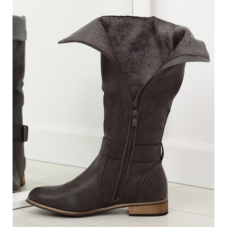 Sive ženske čizme za jahanje 439-PG Siva 2