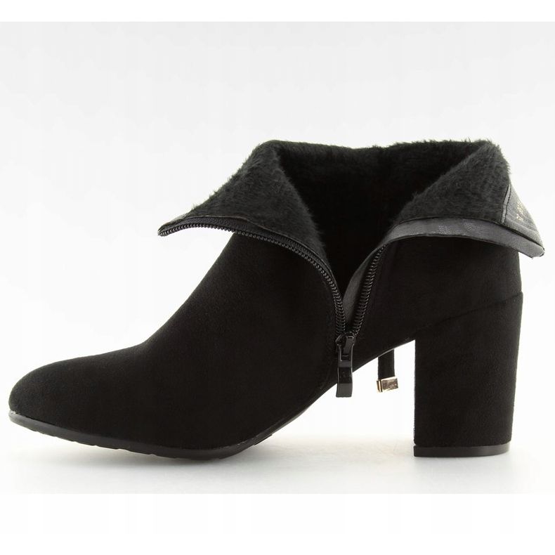 Crne YL56 Crne čizme s visokim potpeticama crno 2