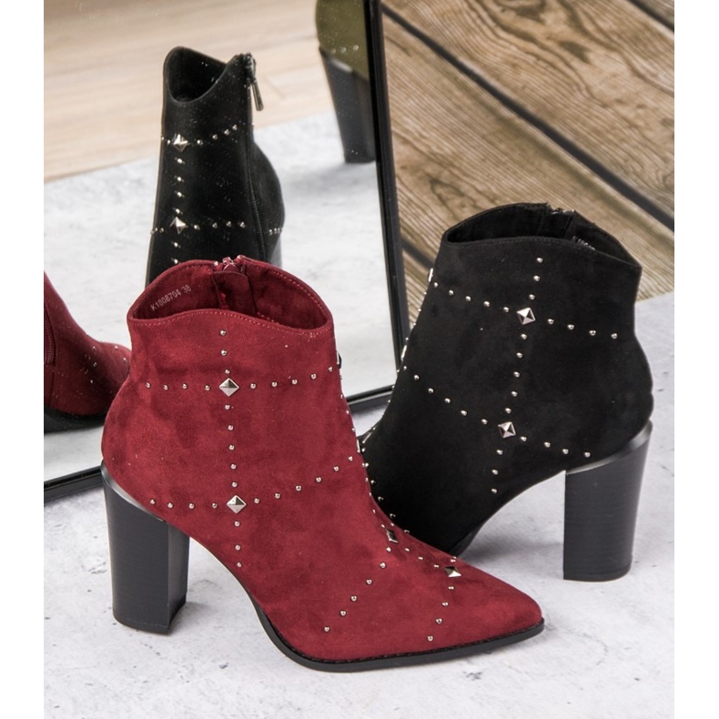 Kylie Crne čizme od antilopa crno 1