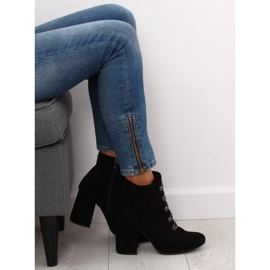 Crne OM-15 Crne čizme s visokim potpeticama crna 1