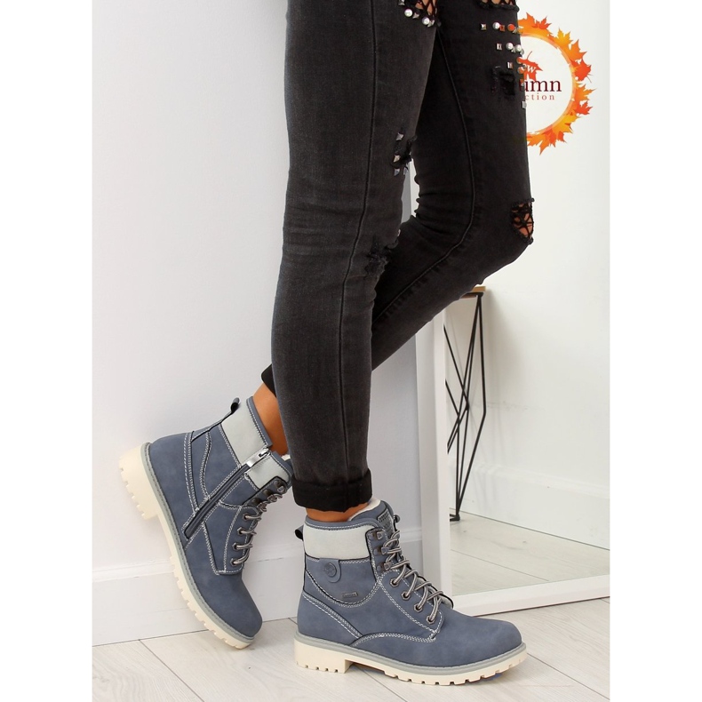 Izolirani plavi drveni trupci GD-TL01 plavi plava 1