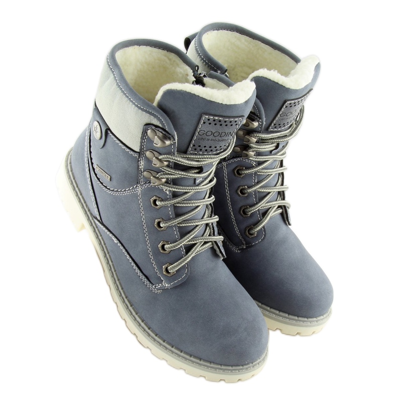 Izolirani plavi drveni trupci GD-TL01 plavi plava 2